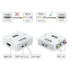 RCA AV to HDMI HD Converter Composite CVBS Video Adapter Wii NES SNES