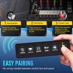 6 Gang Wireless Switch Panel ON-Off Flashing Remote Circuit Control Relay Box