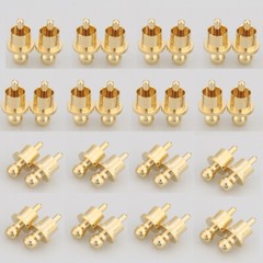 16PCS Gold Plated RCA Caps Plug Short-Circuit Shielding Socket Protect Cover US