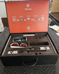 Tilt Five Augmented Reality System AR Glasses w/ 2 Wands, USB Cables White/Black