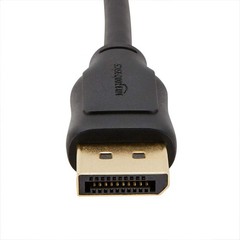 Amazon Basics DisplayPort 1.2 Cable, 21.6Gbps High-Speed, 4K@60Hz, 2K@165Hz