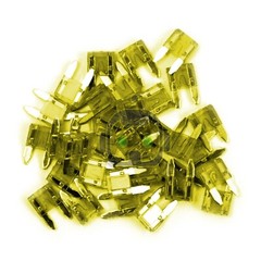 25 Mini Blade 20 Amp Fuse Assortment Auto Car Motorcycle SUV Fuses Kit APM ATM