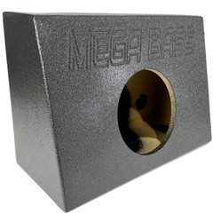 Single 8″ Subwoofer Angled Single Cab Under Seat Truck Sub Box Enclosure