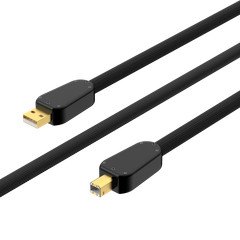High-End Pure SILVER USB A to B Audio Cables USB 2.0 Interconnect Cable