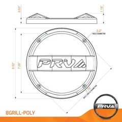 2x PRV Audio 8GRILL-POLY 8″ Inch Plastic Speakers Grill Cover Protector Black