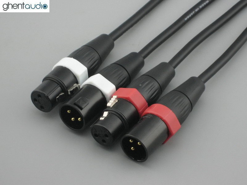 A03P (0.5m 1.5ft)—Pair Balanced XLR(m/f) 3Pin Canare L-4E6S Audio/Micro Cable