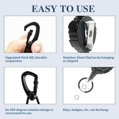 Durable CB Mic Holder with Polycarbonate Shell and Strong Steel Cord – 31.5″