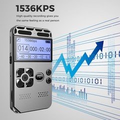 Rechargeable LCD Digital Audio Sound Voice Recorder Dictaphone MP3 Player