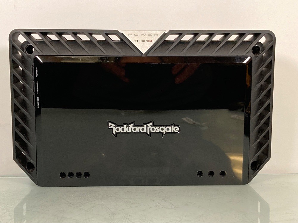 Rockford Fosgate T1000-1bd 1,000 watts RMS x 1 @ 1 ohm 700 watts RMS x 1 @ 4 ohm