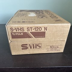 Lot Case Of 10 Fujifilm S-VHS ST-120 Premium Video Tape 6 Hours NEW SEALED