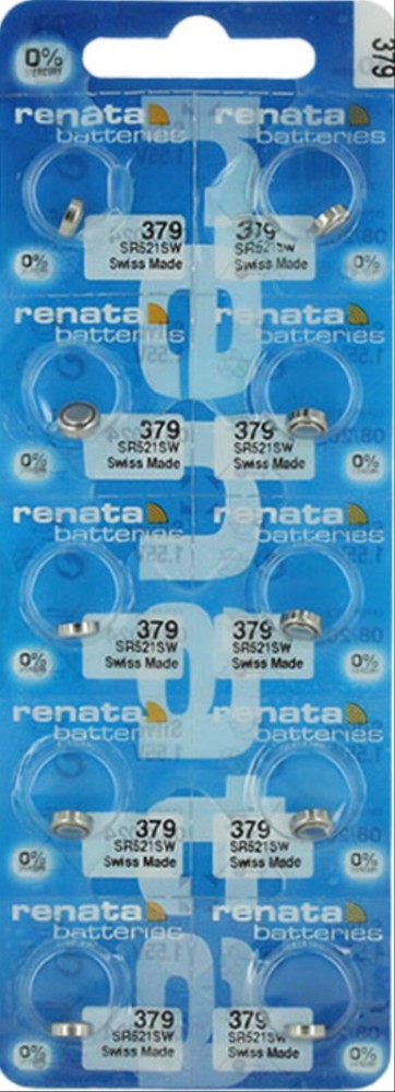 Thirty (30) Renata 379 SR521SW 1.55V Silver Oxide Battery- W/TRACKING Exp. 3/26