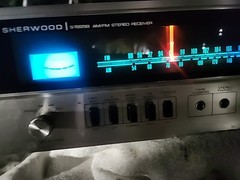 Vintage Sherwood S-7225B Stereo Receiver – Pro Serviced & Cleaned – Rare Blue Di