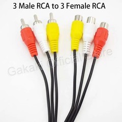 1M RCA Male to Female AV Audio Video Extension Cable , 1 PC