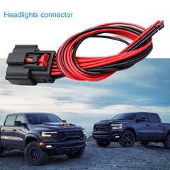 LED Headlights 12-Pin Connector For GMC Sierra 1500 2022-2025 Pigtail Harness