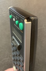 Sony RM-LG112 Remote Control, Used Pro Cleaned & Tested, Chew Mark. Bad Puppy!