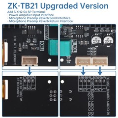 ZK-TB21 Bluetooth Amplifier Board,50W+50W+100W 2.1 Channel Subwoofer Amp Boar…
