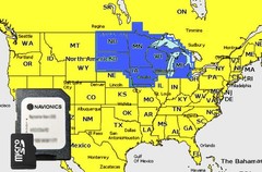 2025 Navionics+ Plus microSD+SD Chart Card Maps U.S. North Lakes,Rivers,Coastals