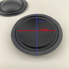 2- 49.5mm Fabric Dome Diaphragm for Midrange Speaker (Voice Coil Not Included)