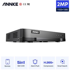 ANNKE 16CH 1080P Lite 5IN1 DVR Security Video Recorder for Camera System H.265+