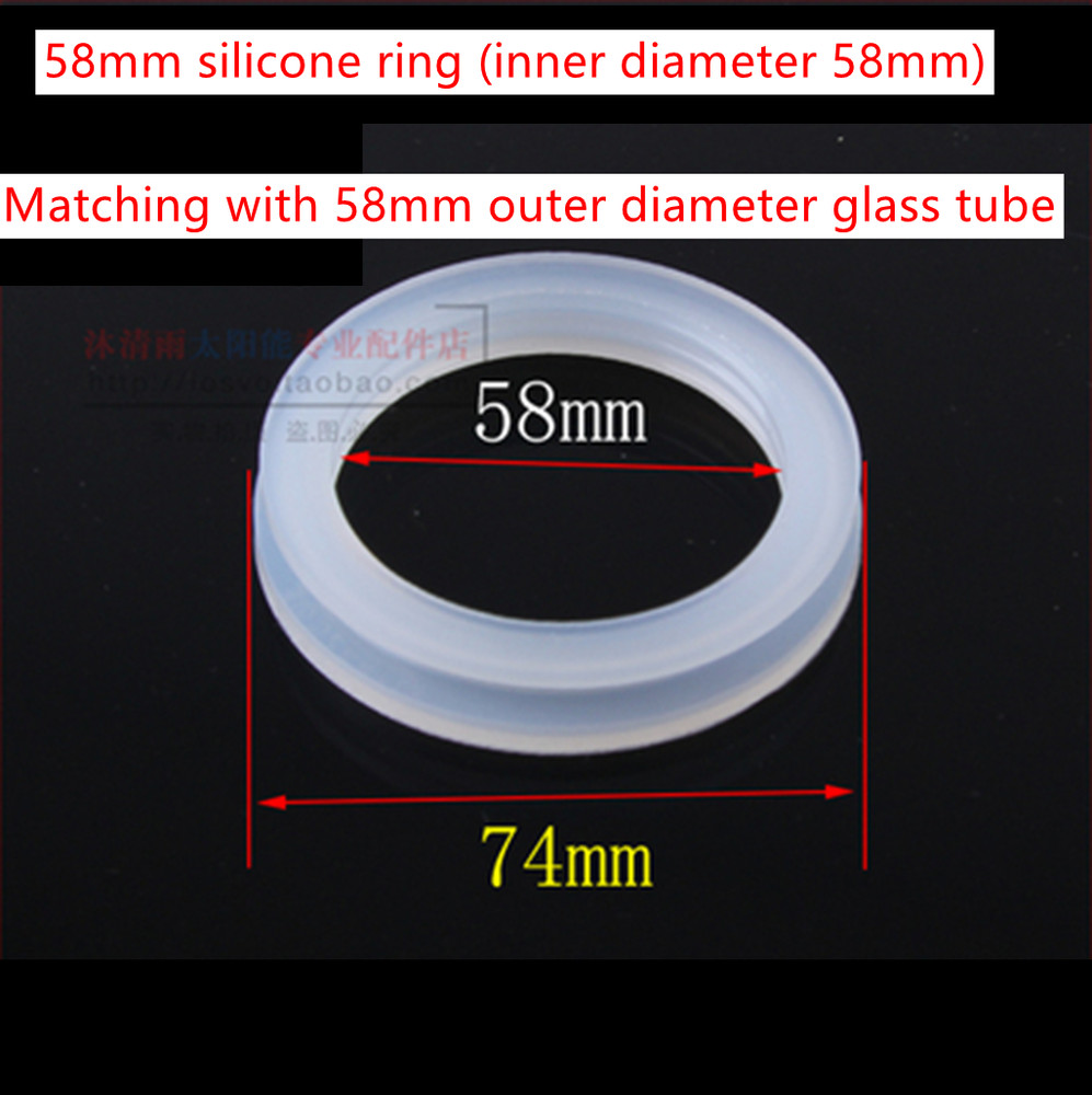 20pcs 58mm silicone gel sealing O ring for solar water heater vacuum tube
