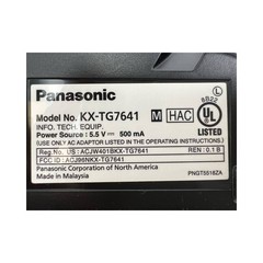 Panasonic KX-TG7641 DECT 6.0 PLUS Base & 4 Cordless Handsets KX-TGA660