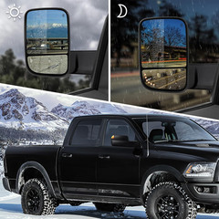 2009-2018 Ram 1500 2010-2018 2500 3500 Towing Mirrors Pair–Compatible