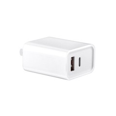 USB C + USB A Wall Charger Fast Charging, 3A/5V 18W USB-C USB-A Power Adapter