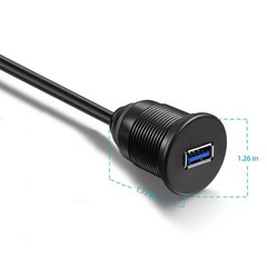 Icespring Usb 3.0 Male To Usb 3.0 Female Aux Flush Mount Car Mount Extension