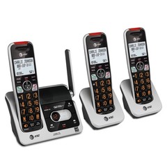 DECT 6.0 Cordless Phone System with 3 Handsets, Answering Machine, Call Blocking