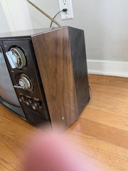 Vtg Tv Television 1970s 1980s Woodgrain Movie Gaming Prop Sears 562
