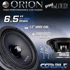 4x Orion Cobalt CM654 6.5″ 1000W Mid-Range Bullet Car Audio Loud Speakers 2-Pair