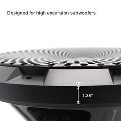 Recoil SG-10 10-Inch High Excursion Black Steel Mesh Subwoofer Grille