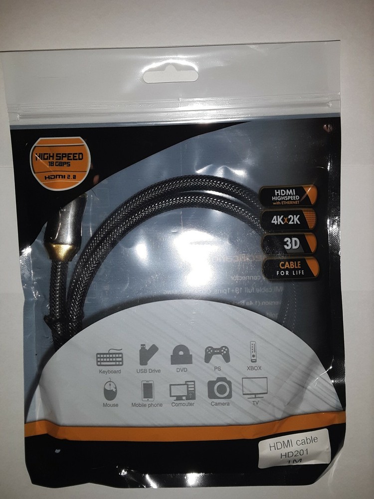 HDMI High Speed with Ethernet Cable 1Meter(36in) 24k gold plated copper contacts