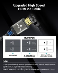 10K 8K HDMI Cable 2.1 48Gbps 8K@60hz 4K@120Hz Certified Dynamic HDR10+ eARC Lot