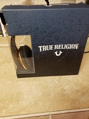 True Religion Headphones Black And Gold