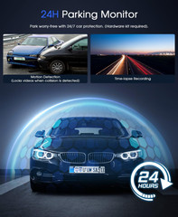 Cámara para automóvil con grabación 2K, conexión WiFi y control mediante aplicac