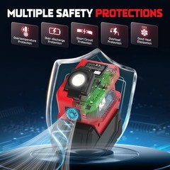 2-Pack DC 18V to AC 110V Power Station Compatible with Milwaukee 18V Battery