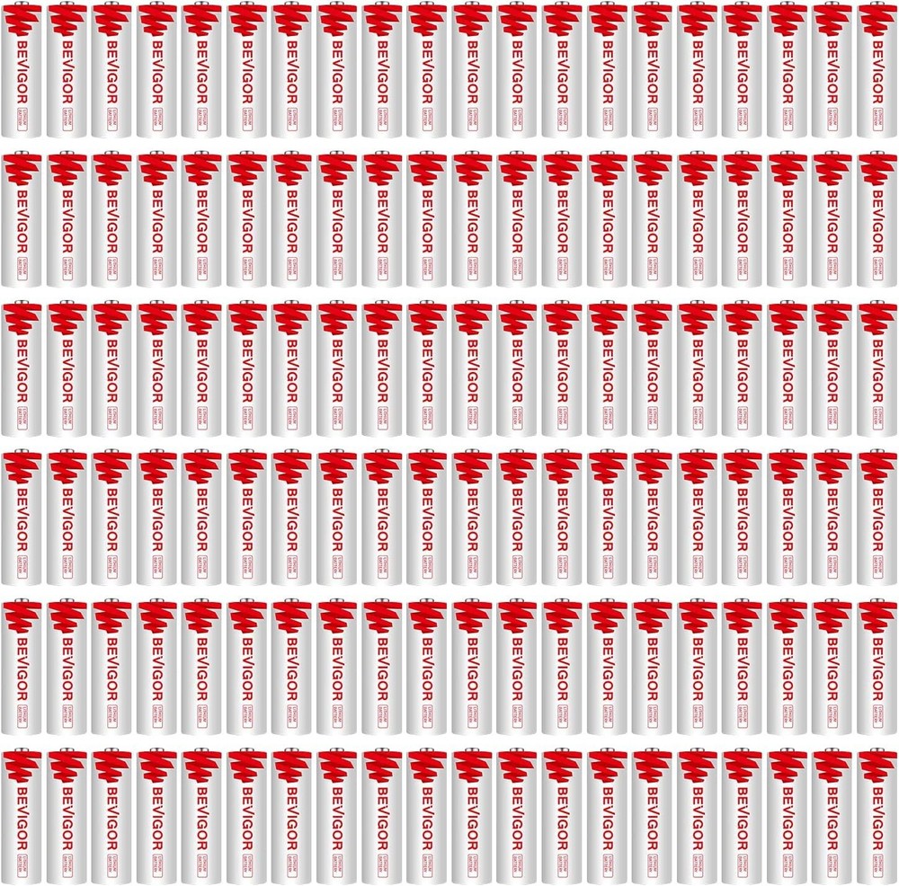 Lithium AA Batteries, 120 Bulk Pack 1.5V 1 Count (Pack of 120)