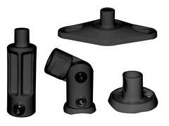 Black – 6 Pack Lot – Universal Wall or Ceiling Speaker Mounts Brackets fits BOSE