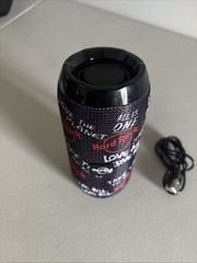 Hard Rock Cafe Wireless Bluetooth Portable Black Mesh Speaker In New Condition .