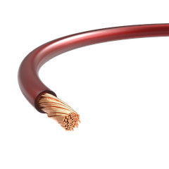 25FT Speaker/Power/Auto Cable 8AWG Stranded CCA, Translucent Red/Black/Blue Lot
