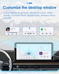10.33″ Single DIN Android 8Core Car Stereo Apple Carplay Radio 8+128GB GPS Navi