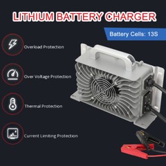 Lithium Battery Charger Solar 1200W ATV Fast LiFePO4 Charger Cells:13S 54.6V/20A