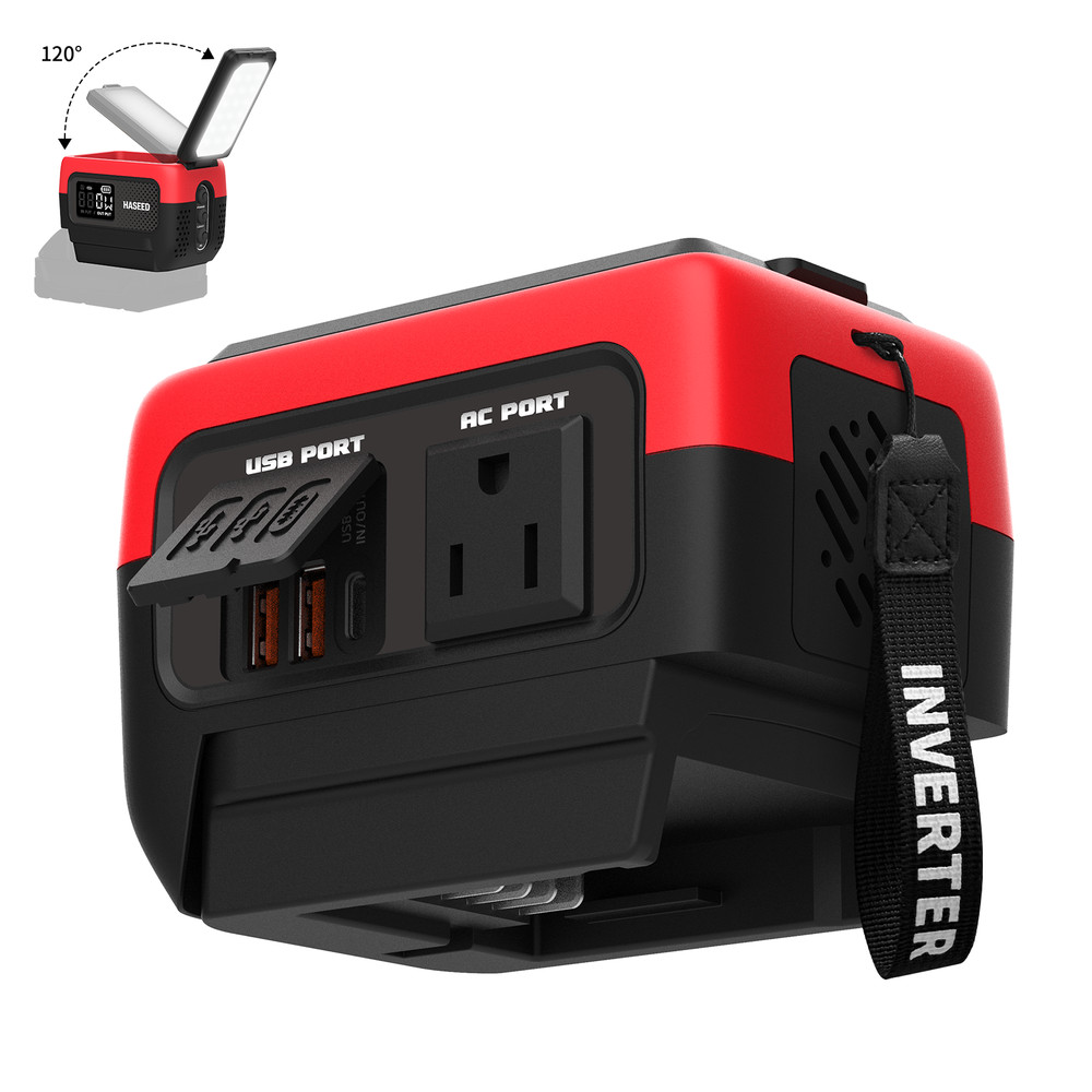 240W Pure Sine Wave Power Inverter for Milwaukee 18V Battery 120V AC LED PD