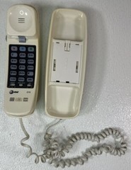 VTG AT&T 210M Trimline White Telephone Corded Lighted Keypad 13 # MEMORY 2000