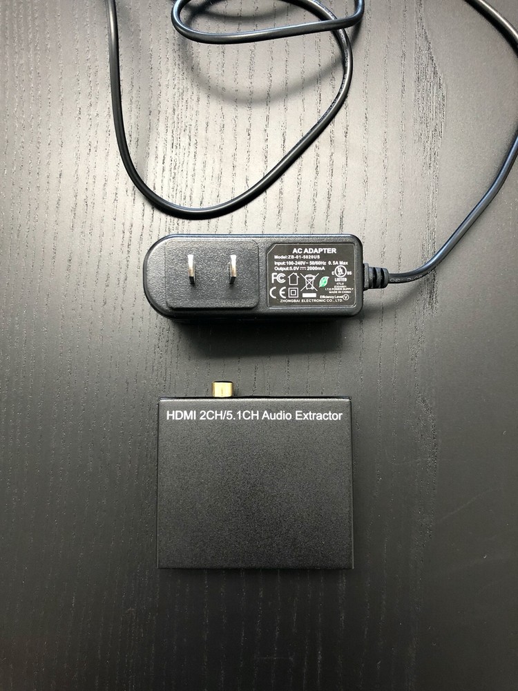 A-NeuVideo ANI-5.1CH HDMI to SPDIF 2CH/5.1CH Audio Extractor with HDMI Pass Thru