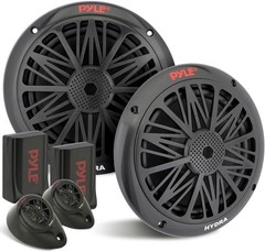 Pyle 6.5″ 200 W Marine Boat Speaker System Weather Proof Dual 2 Way