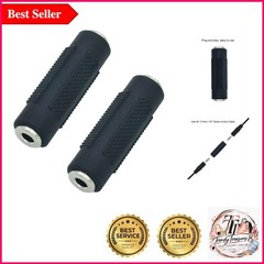 2-Pack 3.5mm Female to Female Stereo Audio Adapter