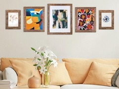 Califortree 5×7 Picture Frame – Can Display Photo 4×6 with 5×7, Rustic Brown