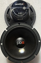 PowerBass S-60C 6.5in Car / vehicle Speakers Pair 4 Ohm 70W RMS 210w peak audio
